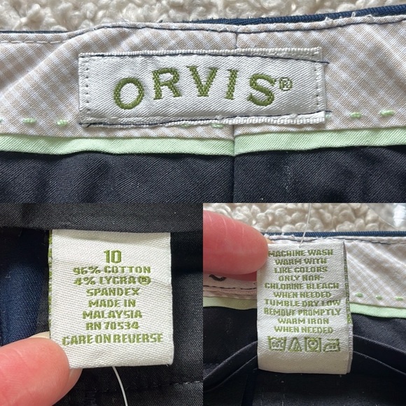 ORVIS Wrinkle-Free Chinos in Navy NWT Size 10 - Picture 6 of 11